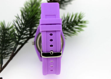 relógio adolescente de quartzo do movimento de 39MM x 39 milímetros Japão com correia do silicone