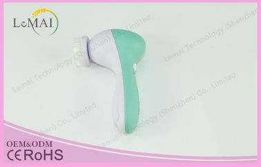 4 em 1 rosa/vermelho/verde faciais elétricos da escova de limpeza da cara da escova