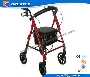 Caminhante de dobramento de pouco peso da roda do rollator 4, quadros de passeio de dobramento para as pessoas idosas