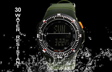 Relógios Multifunction do alpinismo do homem moderno do relógio do esporte da exposição do LCD