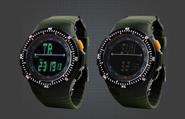 Relógios Multifunction do alpinismo do homem moderno do relógio do esporte da exposição do LCD