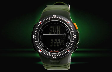 Relógios Multifunction do alpinismo do homem moderno do relógio do esporte da exposição do LCD