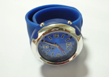 Pulseira de silicone azul grande borracha tapa relógios com resistente à água para os meninos