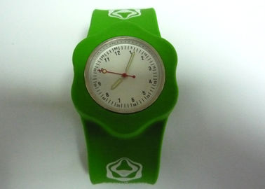 OEM quatro impressão cor strass Slap pulseira Silicone relógios para a juventude