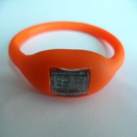Relógio flexível do punho do silicone
