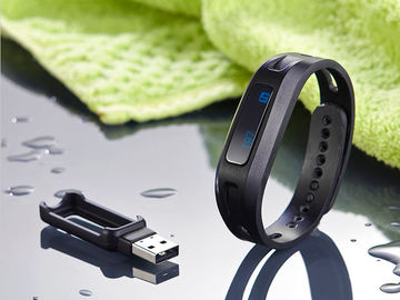 Bracelete de relógio de Bluetooth do perseguidor do sono do podómetro com punho do silicone