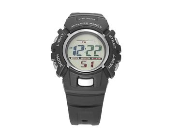 Relógios Multifunction masculinos do LCD Digital da faixa plástica do plutônio com os 3 Atm impermeáveis