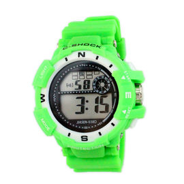 Profissional Multifunction do relógio de pulso das senhoras de Digitas da faixa colorida do PVC